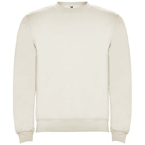 Pull ras du cou unisexe personnalisable 280gr Clasica ROLY Blanc vintage
